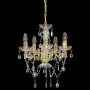 Lámpara de araña con cuentas de cristal dorado redonda 5 x E14 de vidaXL, Lámparas - Ref: Foro24-281602, Precio: 63,07 €, Des...