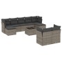 Set de sofás de jardín 10 pzas con cojines ratán sintético gris de , Conjuntos de jardín - Ref: Foro24-3218320, Precio: 562,8...