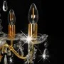 Lámpara de araña con cuentas de cristal dorado redonda 5 x E14 de vidaXL, Lámparas - Ref: Foro24-281602, Precio: 63,07 €, Des...