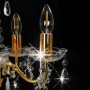 Lámpara de araña con cuentas de cristal dorado redonda 5 x E14 de vidaXL, Lámparas - Ref: Foro24-281602, Precio: 63,98 €, Des...