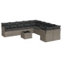 Set de sofás de jardín 11 pzas y cojines ratán sintético gris de , Conjuntos de jardín - Ref: Foro24-3218250, Precio: 636,04 ...