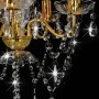 Lámpara de araña con cuentas de cristal dorado redonda 5 x E14 de vidaXL, Lámparas - Ref: Foro24-281602, Precio: 63,98 €, Des...