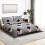 Juego de funda nórdica algodón gris 225x220 cm de , Fundas de nórdico - Ref: Foro24-136475, Precio: 26,04 €, Descuento: %
