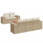 Juego de sofás jardín con cojines 6 pzas ratán sintético beige de , Conjuntos de jardín - Ref: Foro24-3225330, Precio: 450,45...