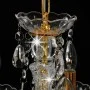 Lámpara de araña con cuentas de cristal dorado redonda 5 x E14 de vidaXL, Lámparas - Ref: Foro24-281602, Precio: 63,07 €, Des...
