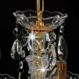 Lámpara de araña con cuentas de cristal dorado redonda 5 x E14 de vidaXL, Lámparas - Ref: Foro24-281602, Precio: 63,98 €, Des...