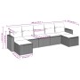 Set de sofás de jardín 7 piezas con cojines ratán PE gris de , Conjuntos de jardín - Ref: Foro24-3219330, Precio: 374,63 €, D...