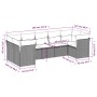 Set de comedor de jardín 7 pzas y cojines ratán sintético negro de , Conjuntos de jardín - Ref: Foro24-3218116, Precio: 412,7...