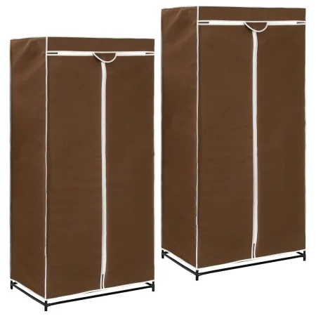 Armarios 2 unidades marrón 75x50x160 cm de vidaXL, Armarios roperos - Ref: Foro24-282442, Precio: 45,63 €, Descuento: %