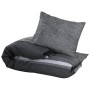 Juego de funda nórdica algodón gris oscuro 200x200 cm de , Fundas de nórdico - Ref: Foro24-136489, Precio: 26,85 €, Descuento: %