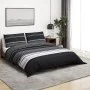 Juego de funda nórdica algodón negro y blanco 225x220 cm de , Fundas de nórdico - Ref: Foro24-136505, Precio: 29,73 €, Descue...