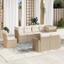 Juego de sofás de jardín con cojines beige 8 pzas ratán PE de , Conjuntos de jardín - Ref: Foro24-3219228, Precio: 564,26 €, ...