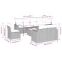Set de muebles de jardín 9 pzas y cojines ratán sintético gris de , Conjuntos de jardín - Ref: Foro24-3219240, Precio: 563,26...