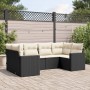 Set de sofás de jardín 6 piezas y cojines ratán sintético negro de , Conjuntos de jardín - Ref: Foro24-3219366, Precio: 367,9...