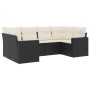 Set de sofás de jardín 6 piezas y cojines ratán sintético negro de , Conjuntos de jardín - Ref: Foro24-3219366, Precio: 367,9...