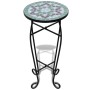 Mesa auxiliar mosaico para plantas verde y blanca de , Soportes para macetas - Ref: Foro24-41130, Precio: 45,23 €, Descuento: %