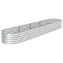 Arriate de acero galvanizado plateado 400x80x44 cm de , Maceteros y jardineras - Ref: Foro24-45516, Precio: 149,56 €, Descuen...