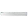 Arriate de acero galvanizado plateado 400x80x44 cm de , Maceteros y jardineras - Ref: Foro24-45516, Precio: 166,60 €, Descuen...