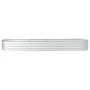 Arriate de acero galvanizado plateado 400x80x44 cm de , Maceteros y jardineras - Ref: Foro24-45516, Precio: 149,56 €, Descuen...