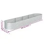 Arriate de acero galvanizado plateado 400x80x44 cm de , Maceteros y jardineras - Ref: Foro24-45516, Precio: 149,56 €, Descuen...