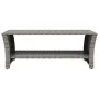 Mesa de centro ratán sintético gris 100x50x40 cm de , Mesas de centro - Ref: Foro24-319391, Precio: 101,31 €, Descuento: %