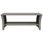 Mesa de centro ratán sintético gris 100x50x40 cm de , Mesas de centro - Ref: Foro24-319391, Precio: 108,90 €, Descuento: %
