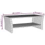 Mesa de centro ratán sintético gris 100x50x40 cm de , Mesas de centro - Ref: Foro24-319391, Precio: 101,31 €, Descuento: %
