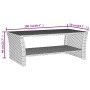 Mesa de centro ratán sintético gris 100x50x40 cm de , Mesas de centro - Ref: Foro24-319391, Precio: 108,90 €, Descuento: %