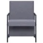 Sillón con patas cromadas de tela gris claro by , Armchairs - Ref: Foro24-282355, Price: 110,78 €, Discount: %
