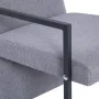 Sillón con patas cromadas de tela gris claro by , Armchairs - Ref: Foro24-282355, Price: 110,78 €, Discount: %