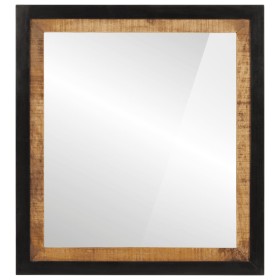 Espejo de baño madera maciza de mango y vidrio 55x1x60 cm de , Muebles de baño - Ref: Foro24-358575, Precio: 55,44 €, Descuen...