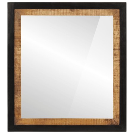 Espejo de baño madera maciza de mango y vidrio 55x1x60 cm de , Muebles de baño - Ref: Foro24-358575, Precio: 55,44 €, Descuen...