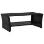 Mesa de centro negra 100x50x40 cm ratán sintético de , Mesas de centro - Ref: Foro24-319390, Precio: 91,36 €, Descuento: %