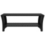 Mesa de centro negra 100x50x40 cm ratán sintético de , Mesas de centro - Ref: Foro24-319390, Precio: 86,01 €, Descuento: %