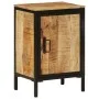 Mueble de baño madera maciza de mango y hierro 40x30x60 cm de , Muebles de baño - Ref: Foro24-358574, Precio: 96,74 €, Descue...