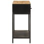 Mesa consola madera maciza de mango y hierro 100x35x76 cm de , Mesas auxiliares - Ref: Foro24-358581, Precio: 146,74 €, Descu...
