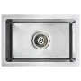 Fregadero de cocina hecho a mano acero inoxidable de vidaXL, Fregaderos - Ref: Foro24-145076, Precio: 139,03 €, Descuento: %