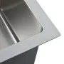 Fregadero de cocina hecho a mano acero inoxidable de vidaXL, Fregaderos - Ref: Foro24-145076, Precio: 139,03 €, Descuento: %