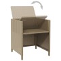 Sillas de jardín con cojines 4 unidades ratán sintético beige de , Sillas de jardín - Ref: Foro24-316804, Precio: 184,17 €, D...