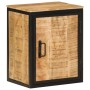 Mueble de baño madera maciza de mango y hierro 40x30x50 cm de , Muebles de baño - Ref: Foro24-358573, Precio: 102,04 €, Descu...