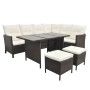 Set muebles de jardín 4 piezas y cojines ratán sintético marrón de , Conjuntos de jardín - Ref: Foro24-43105, Precio: 595,79 ...