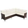 Set muebles de jardín 4 piezas y cojines ratán sintético marrón de , Conjuntos de jardín - Ref: Foro24-43105, Precio: 595,79 ...