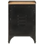 Mueble de baño hierro y madera maciza de mango 40x30x60 cm de , Muebles de baño - Ref: Foro24-358566, Precio: 80,27 €, Descue...