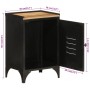 Mueble de baño hierro y madera maciza de mango 40x30x60 cm de , Muebles de baño - Ref: Foro24-358566, Precio: 80,27 €, Descue...