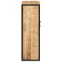Mueble de baño madera maciza de mango y hierro 40x27x90 cm de , Muebles de baño - Ref: Foro24-358570, Precio: 135,53 €, Descu...