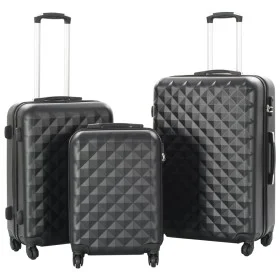 Juego de maletas rígidas con ruedas trolley 3 piezas negro ABS de vidaXL, Maletas - Ref: Foro24-91886, Precio: 138,65 €, Desc...