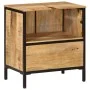 Mueble de baño madera maciza de mango y hierro 55x35x60 cm de , Muebles de baño - Ref: Foro24-358572, Precio: 154,52 €, Descu...