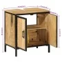 Mueble de baño madera maciza de mango y hierro 55x35x60 cm de , Muebles de baño - Ref: Foro24-358572, Precio: 154,52 €, Descu...