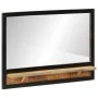 Espejo con estantes madera maciza de mango y vidrio 80x8x55 cm de , Espejos - Ref: Foro24-358579, Precio: 83,49 €, Descuento: %