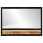 Espejo con estantes madera maciza de mango y vidrio 80x8x55 cm de , Espejos - Ref: Foro24-358579, Precio: 83,49 €, Descuento: %